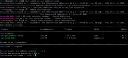 search and install packets