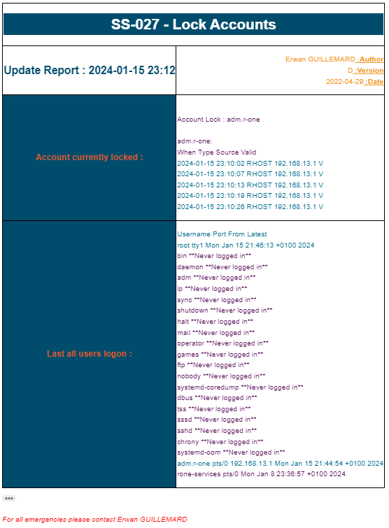 LINUX – Locked Account